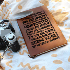 Leather Journal - You Are a Fighter