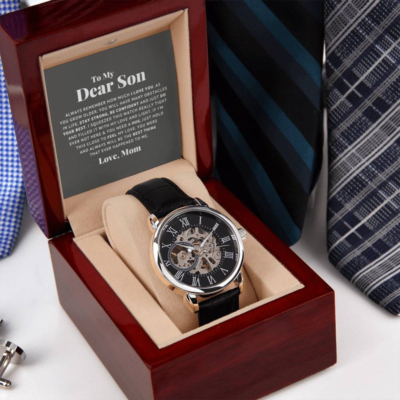 Men's Openwork Watch – To My Dear Son, Always Remember I Love You