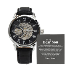 Men's Openwork Watch – To My Dear Son, Always Remember I Love You