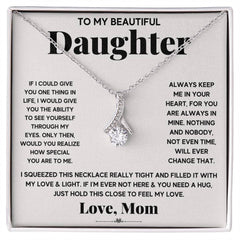 Personalised Alluring Beauty Necklace – My Daughter, My Everything