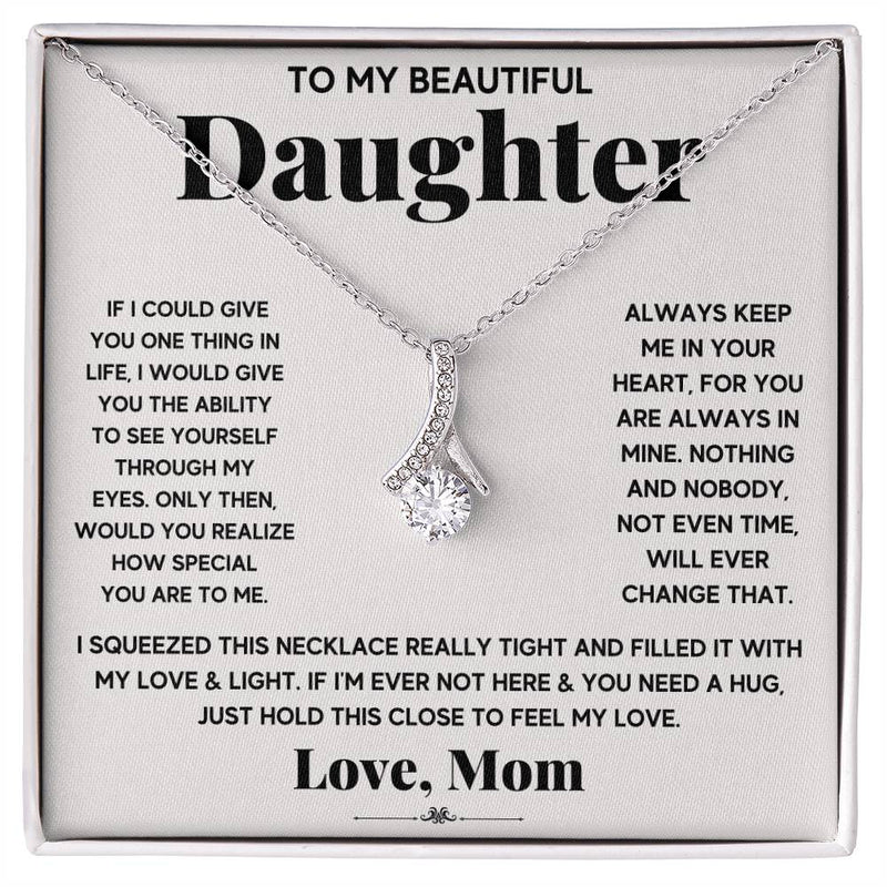 Personalised Alluring Beauty Necklace – My Daughter, My Everything