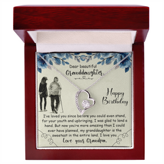 Dear Beautiful Granddaughter - Forever Love Necklace