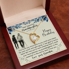 Dear Beautiful Granddaughter - Forever Love Necklace