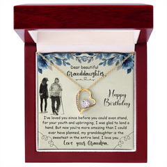 Dear Beautiful Granddaughter - Forever Love Necklace