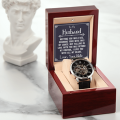 Men's Openwork Watch – To My Husband, You Deserve the World