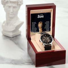 Men's Openwork Watch – To My Son, Never Forget