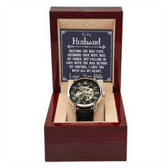 Men's Openwork Watch – To My Husband, You Deserve the World