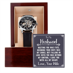 Men's Openwork Watch – To My Husband, You Deserve the World