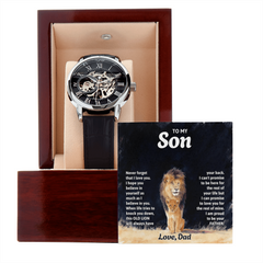 Men's Openwork Watch – To My Son, Never Forget