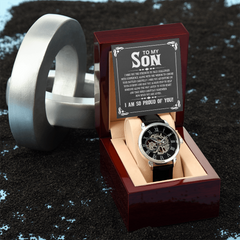Men's Openwork Watch – To My Son