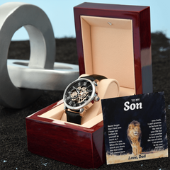 Men's Openwork Watch – To My Son, Never Forget