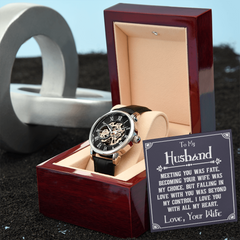Men's Openwork Watch – To My Husband, You Deserve the World
