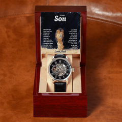 Men's Openwork Watch – To My Son, Never Forget