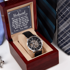 Men's Openwork Watch – To My Husband, You Deserve the World