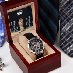 Men's Openwork Watch – To My Son, Never Forget