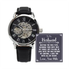 Men's Openwork Watch – To My Husband, You Deserve the World