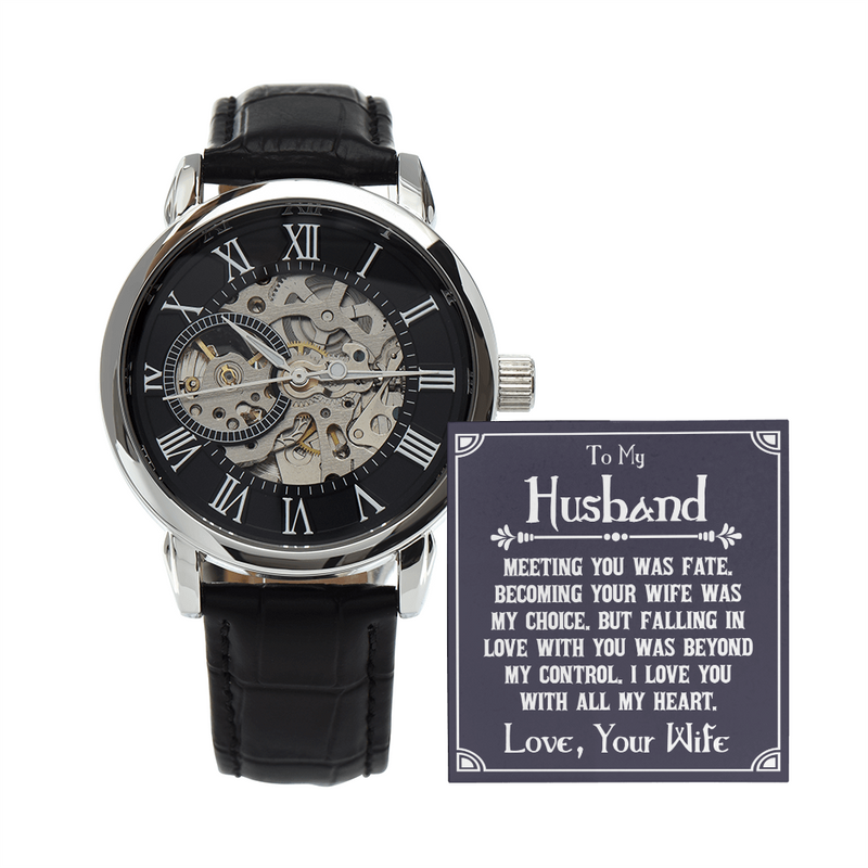 Men's Openwork Watch – To My Husband, You Deserve the World