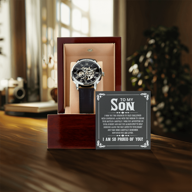 Men's Openwork Watch – To My Son
