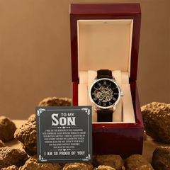 Men's Openwork Watch – To My Son