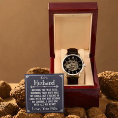 Men's Openwork Watch – To My Husband, You Deserve the World