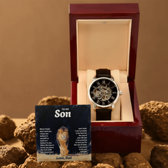 Men's Openwork Watch – To My Son, Never Forget