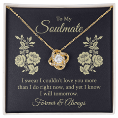 Love Knot Necklace – To My Soulmate, Couldn't Love You More