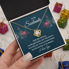 Love Knot Necklace – To My Soulmate, Each Day With You