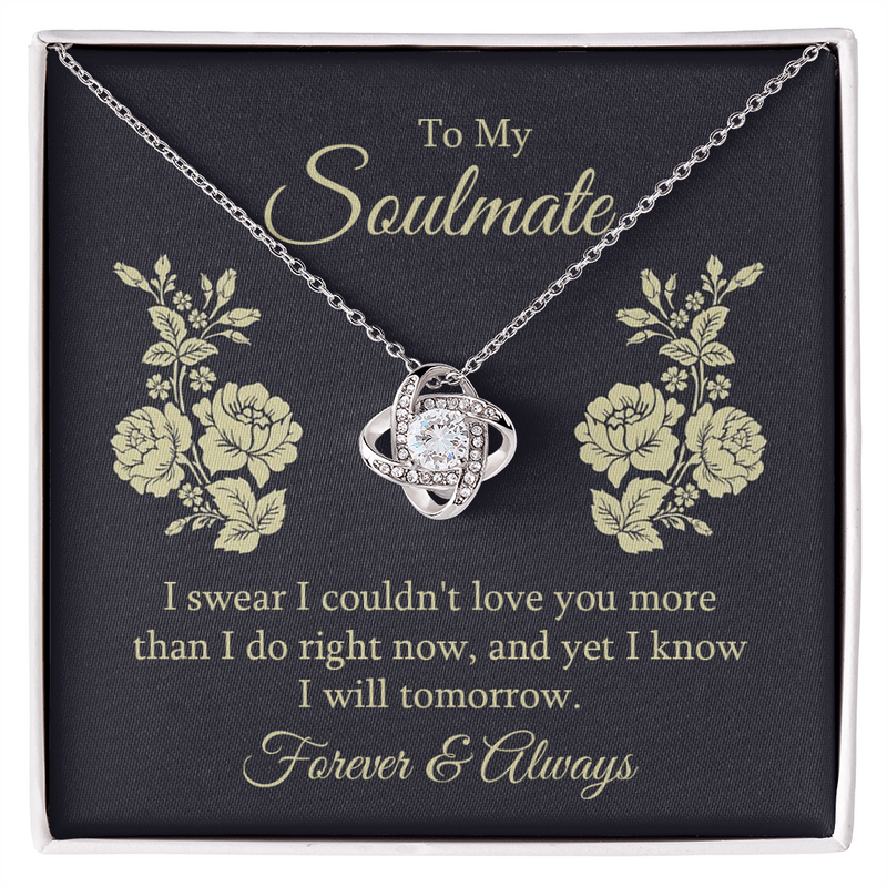 Love Knot Necklace – To My Soulmate, Couldn't Love You More
