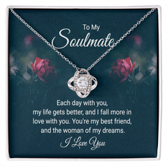 Love Knot Necklace – To My Soulmate, Each Day With You