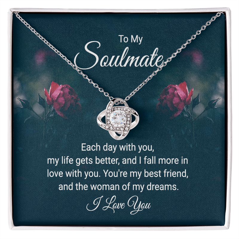 Love Knot Necklace – To My Soulmate, Each Day With You