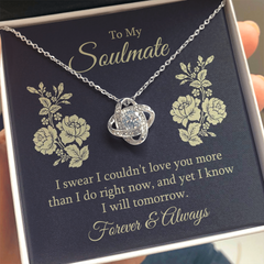 Love Knot Necklace – To My Soulmate, Couldn't Love You More