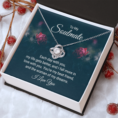 Love Knot Necklace – To My Soulmate, Each Day With You