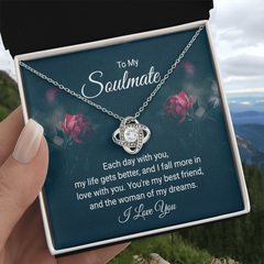 Love Knot Necklace – To My Soulmate, Each Day With You