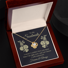 Love Knot Necklace – To My Soulmate, Couldn't Love You More