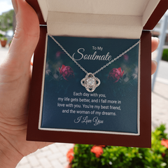Love Knot Necklace – To My Soulmate, Each Day With You