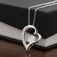 Forever Love Crystal Heart Necklace