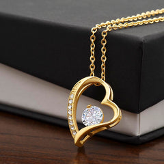 Forever Love Crystal Heart Necklace