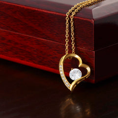 Forever Love Crystal Heart Necklace