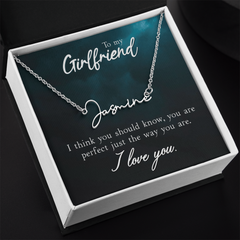 To My Girlfriend - Signature Name Necklace – Personalised