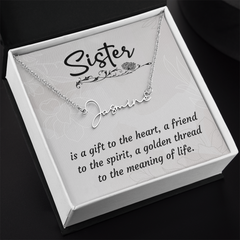To My Sister - Signature Name Necklace – Personalised