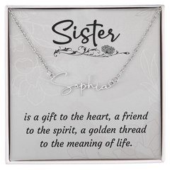To My Sister - Signature Name Necklace – Personalised