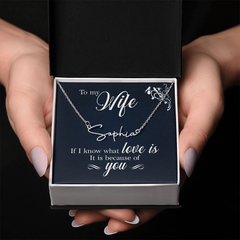 To My Wife - Signature Name Necklace – Personalised
