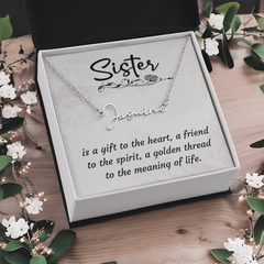 To My Sister - Signature Name Necklace – Personalised