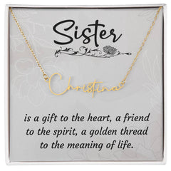 To My Sister - Signature Name Necklace – Personalised