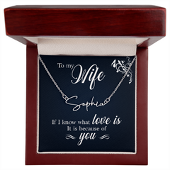 To My Wife - Signature Name Necklace – Personalised