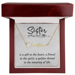 To My Sister - Signature Name Necklace – Personalised