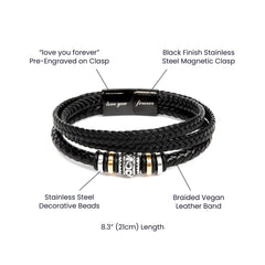 Men's Love You Forever Bracelet – Dear Husband, Your Love