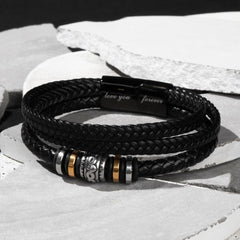 Men's Love You Forever Bracelet – To My Grandson, You Fill the Pages of My Life