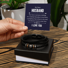 Men's Love You Forever Bracelet – Dear Husband, Your Love