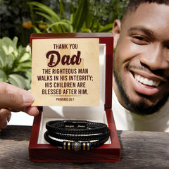 Men's Love You Forever Bracelet – Thank You Dad, Righteous Man